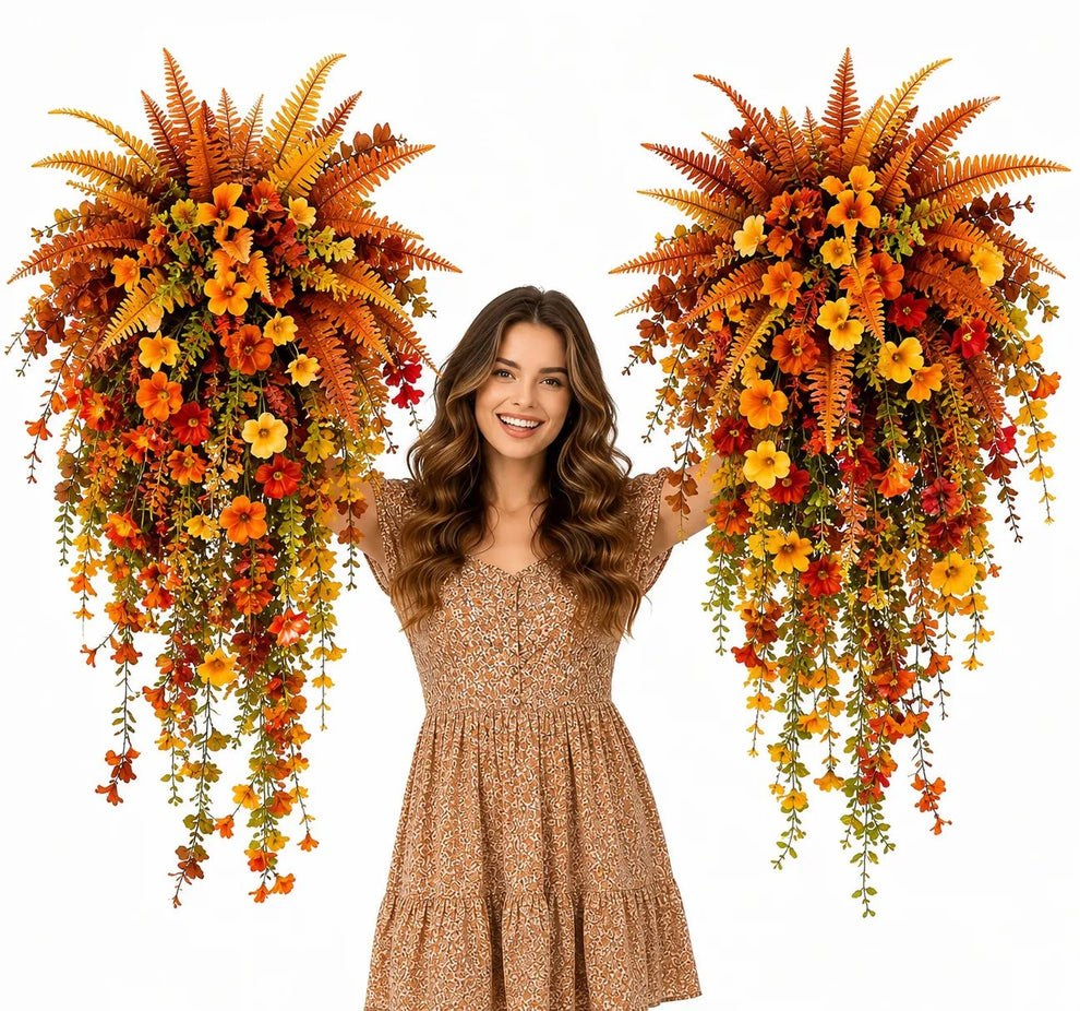 π₯On Sale Only Today π Artificial Fern for Autumn Outdoor Decorβ Autumn Porch & Door Decoration