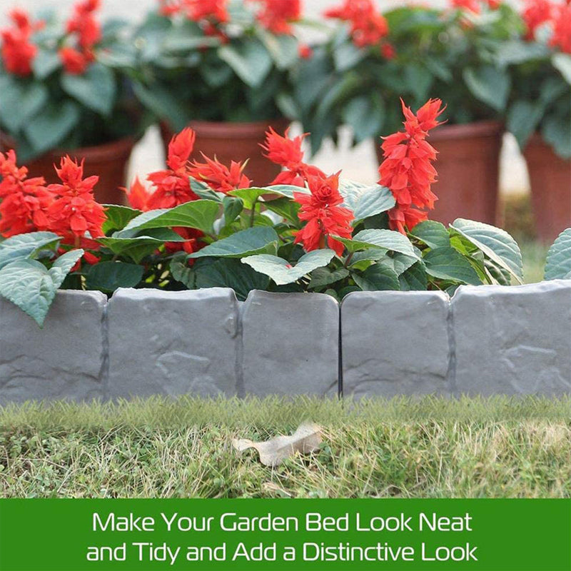 🔥LIMITED TIME 60% OFF! 🏡Imitation Stone Garden Fence - DIY Garden Edging Border🌿✨