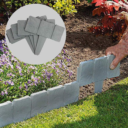 🔥LIMITED TIME 60% OFF! 🏡Imitation Stone Garden Fence - DIY Garden Edging Border🌿✨