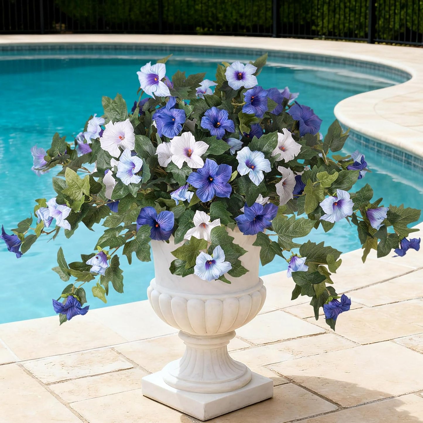 Artificial Fake Petunia Flowersfor Outdoor Decoration (2Pcs)