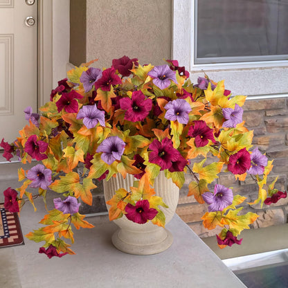 Artificial Fake Petunia Flowersfor Outdoor Decoration (2Pcs)