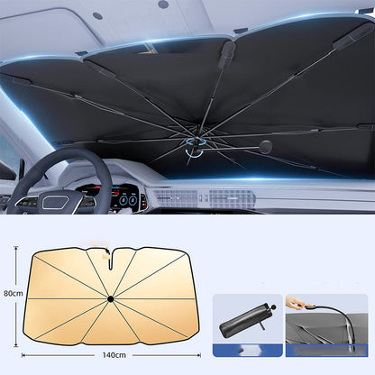 Bendable Car Windshield Sunshade Umbrella
